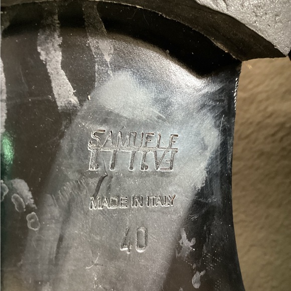 Samuel Failli Black and Silver Studded Ankle Booties - Picture 12 of 13